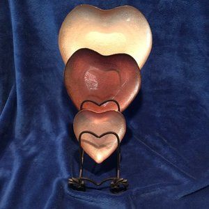 Heart Plate set & Wrought Iron Holder 💘